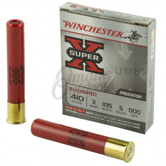 Winchester Super X 410 3 Inch 000 Buckshot - Omaha Outdoors