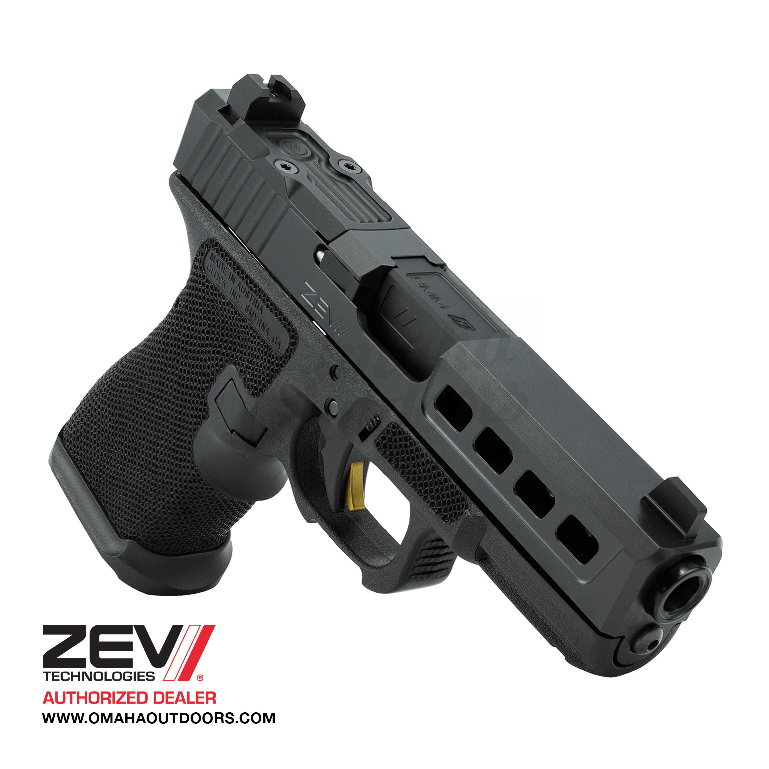 ZEV Technologies Glock 19 Gen 3 Dragonfly Pistol 15 RD 9mm DLC Barrel ...