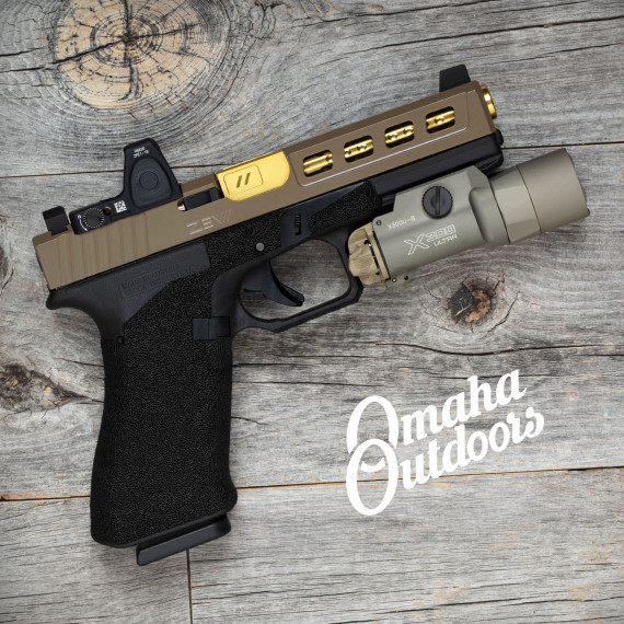 ZEV Tech Mod Glock 17 Gen 3 Dragonfly FDE TiN Polished Dimpled Barrel ...