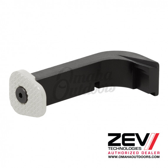 ZEV Extended Mag Release Glock Gen 3 Silver Cerakote - Omaha Outdoors