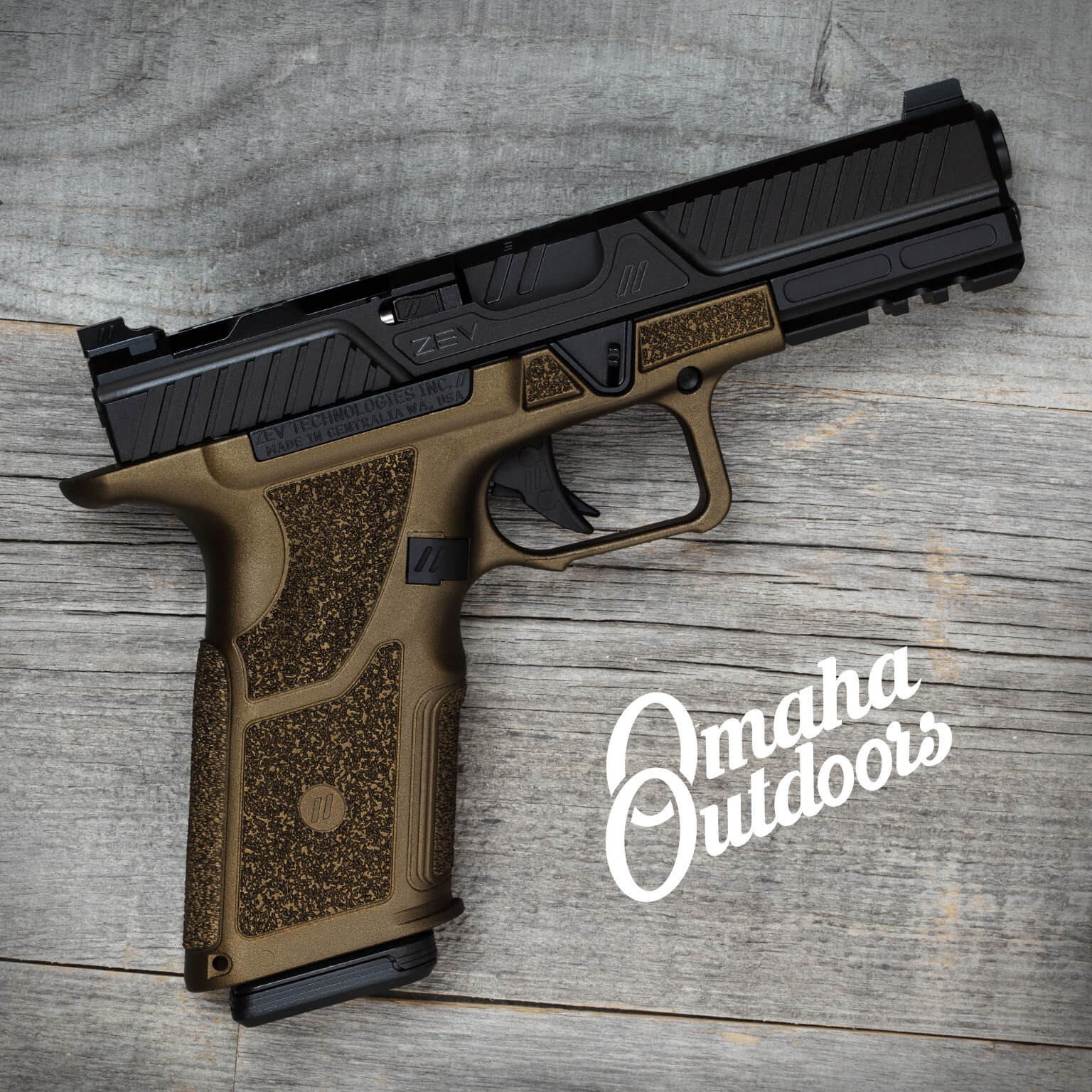 Zev Oz9 Combat Spartan Bronze With Night Sights - Omaha Outdoors