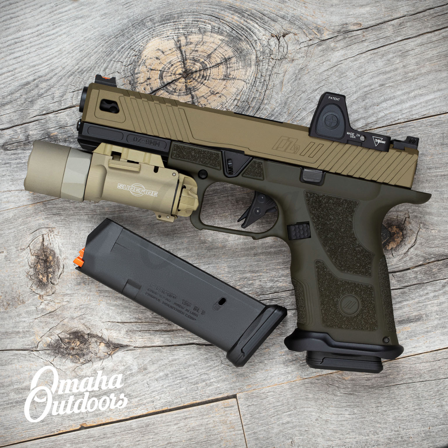 ZEV OZ9 Covert OD Green / FDE RM06 X300U-A - Omaha Outdoors