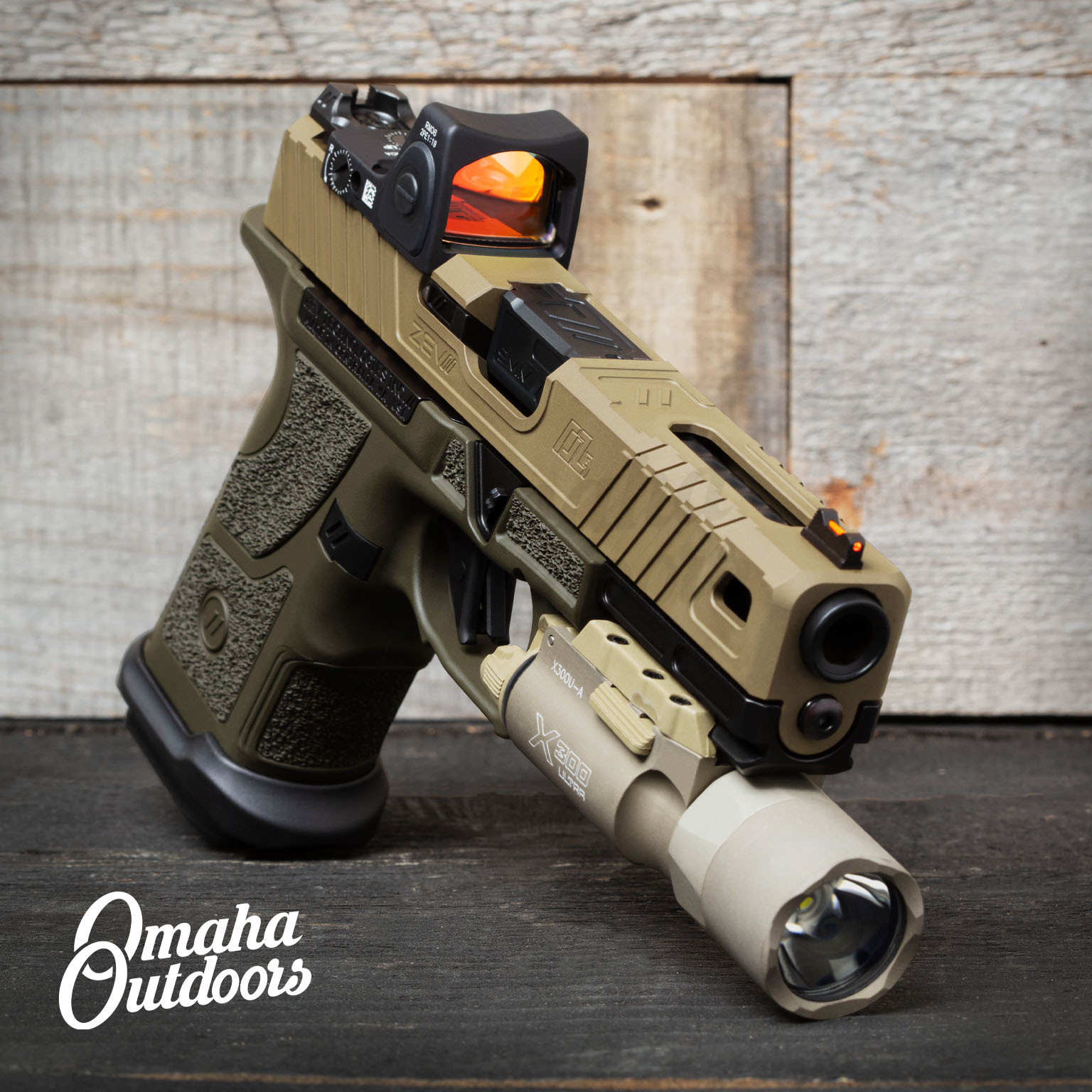 ZEV OZ9 Covert OD Green / FDE RM06 X300U-A - Omaha Outdoors