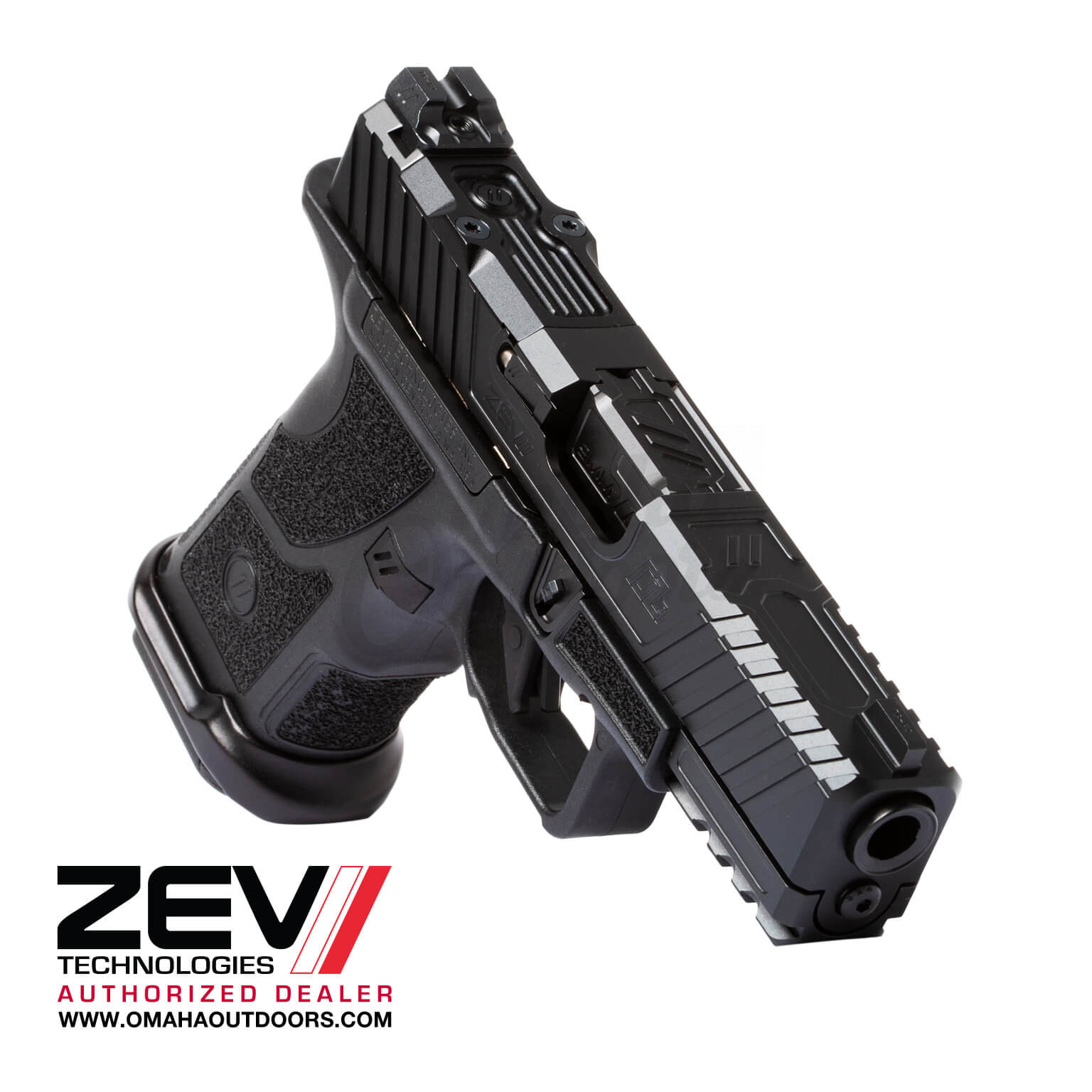 ZEV Tech OZ9 Compact Pistol 9mm 15 RD Night Sights OZ9C-CPT-B-B-NS