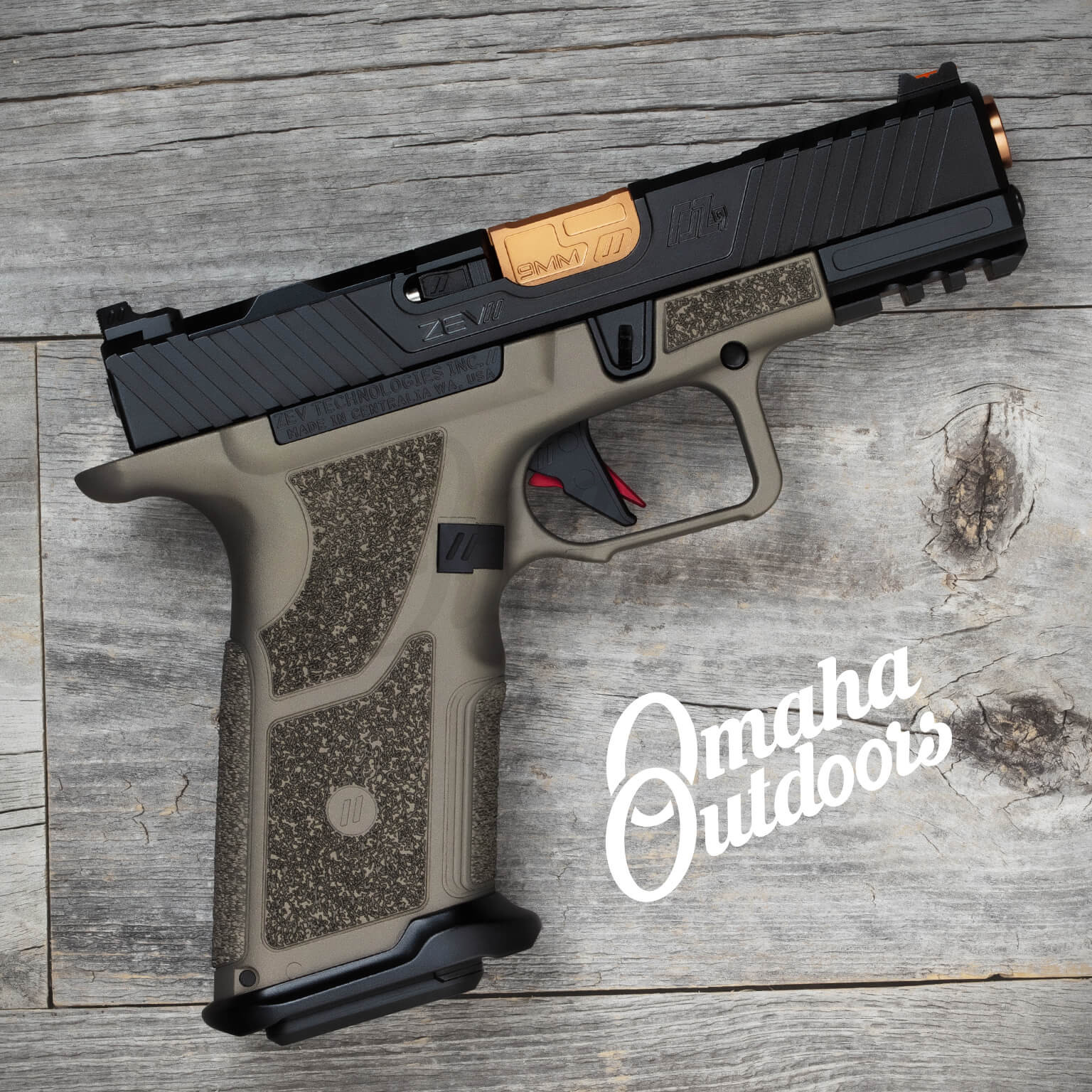 ZEV OZ9 Elite X Grip Gamma Bronze - Omaha Outdoors