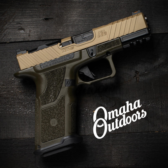 Zev Tech Oz9 Elite X Grip Od Green Pistol Fde Slide 17 Rd 9mm - Omaha 